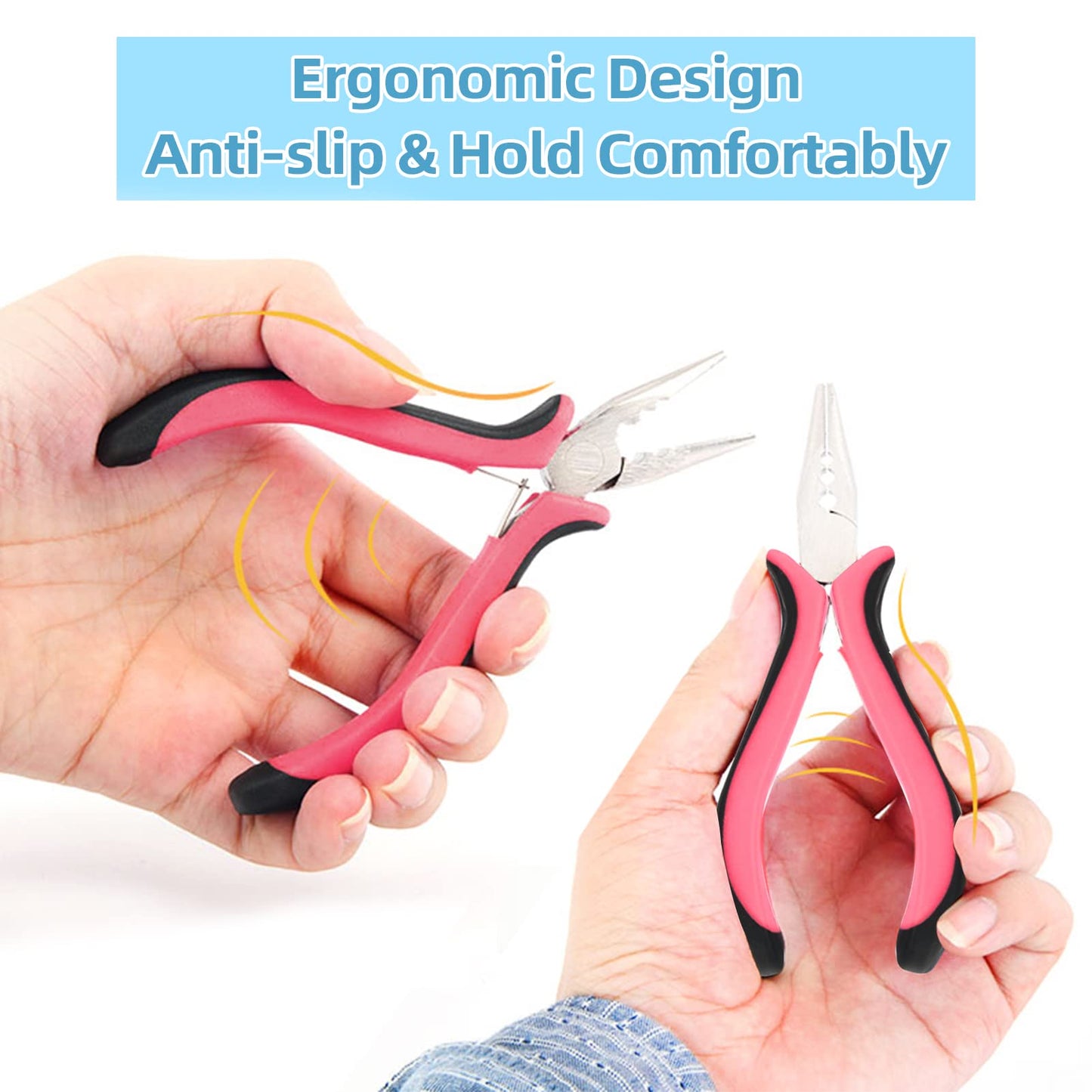 Neitsi 3 Holes Mini Plier For Micro Nano Ring Hair Extensions opener and Removal Tool