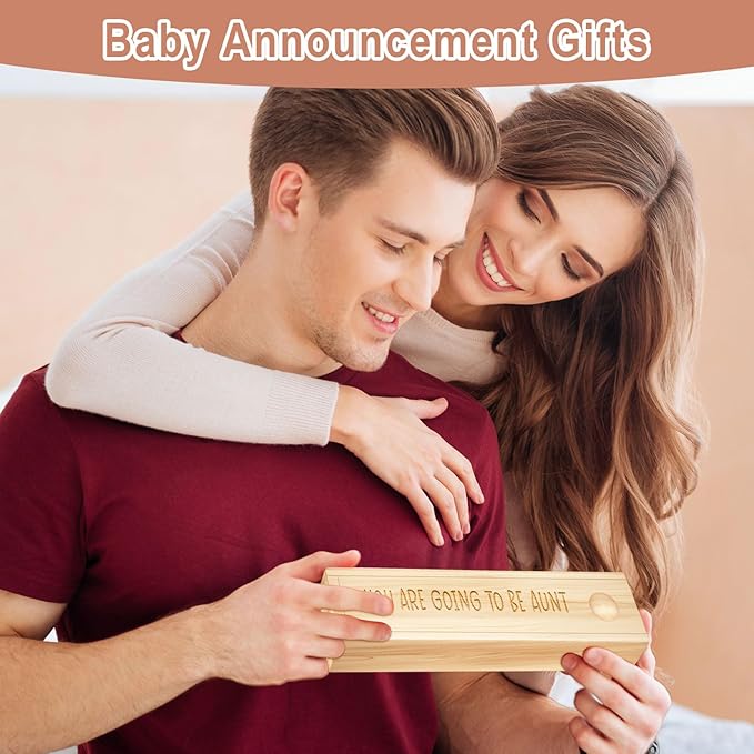 Pregnancy Announcement for Aunt, Pregnancy Test Keepsake Box, Baby Announcement Reveal Gifts Ideas for Husband Grandparents Dad Aunt and Uncle