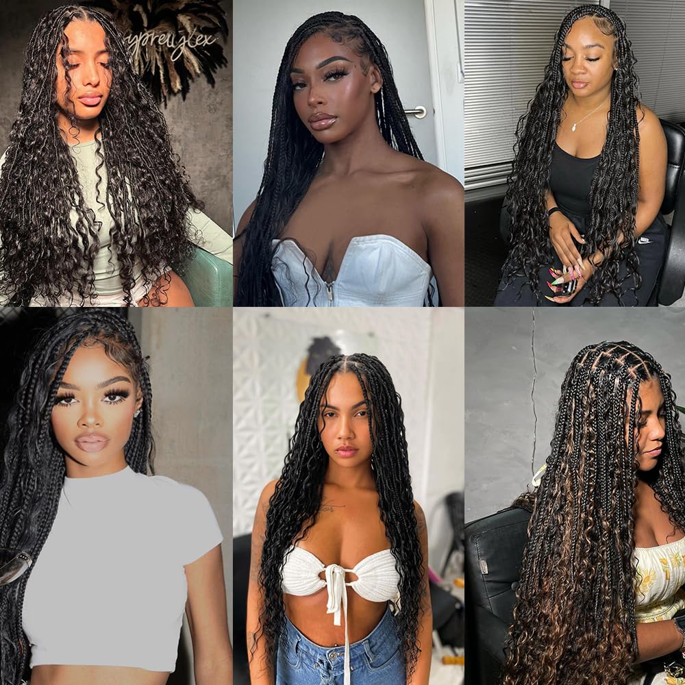 Human Braiding Hair Deep Wave Bulk Human Hair for Braiding 100g 2Bundles/Pack No Weft Curly Braiding Hair Bulk Curly Human Hair for Boho Braids (Natural Black, 28 Inch)