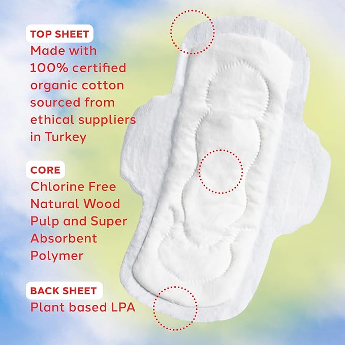 August Organic Panty Liners for Women and Anyone Who Menstruates, Made with Organic Cotton, 8 Daily Liners for Women, Toxin & Fragrance Free, Hypoallergenic Cotton
