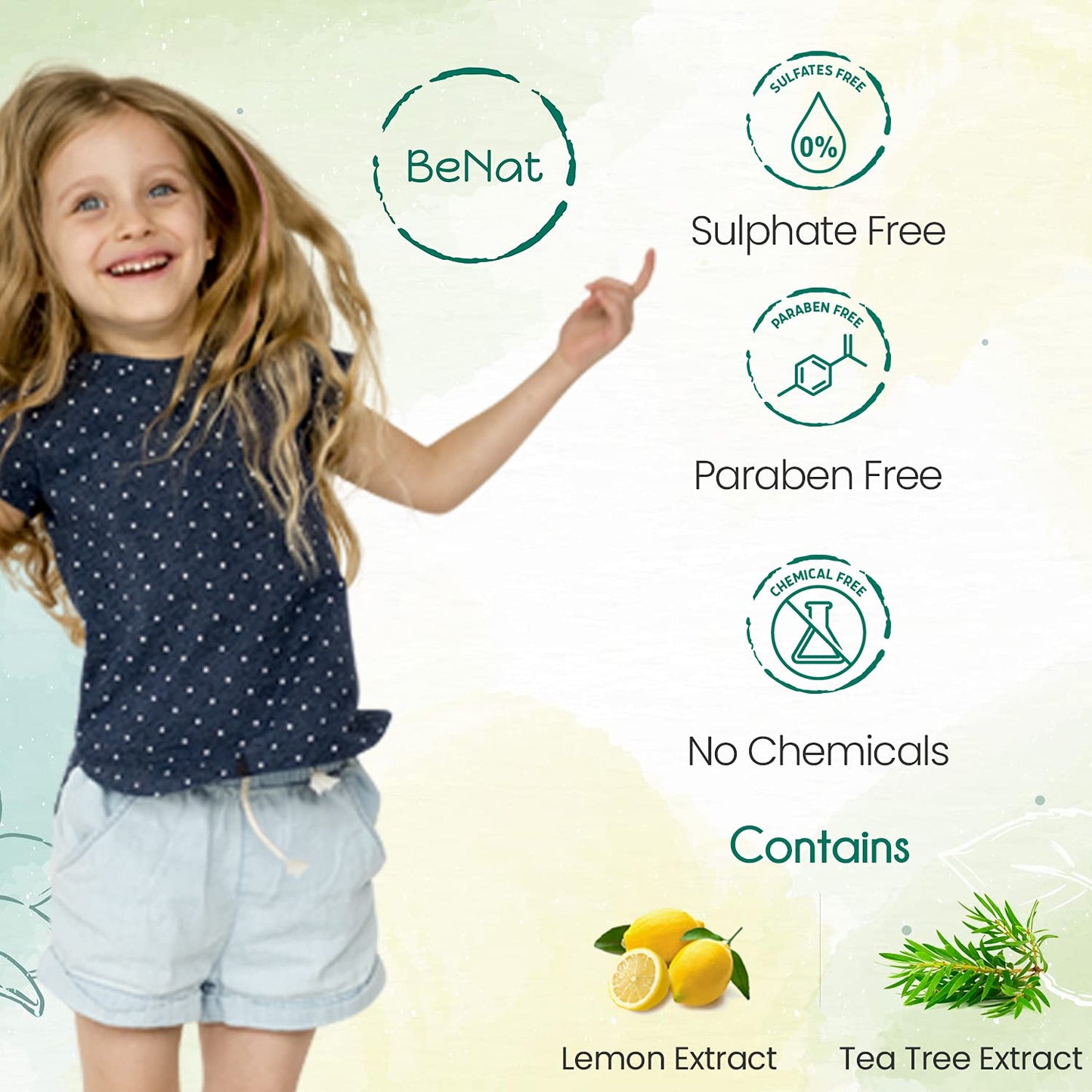 BeNat 2-Pack All Natural Deodorant For Kids and Teens 100% Natural Aluminum-Free Carcinogen Free Kids Deodorant For Boys and Girls Clinically Proven To Be Safe For Children and Teenagers
