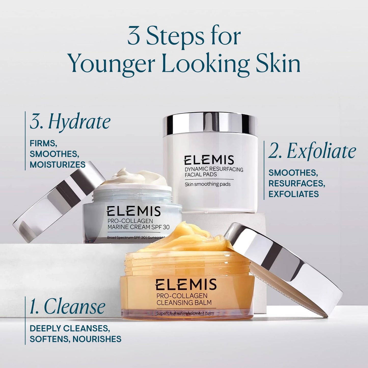 ELEMIS Pro-Collagen Cleansing Balm Makeup Remover, Daily Hydrating Facial Cleanser, Oil Cleanser, Oil Makeup Remover, Deep Cleanse