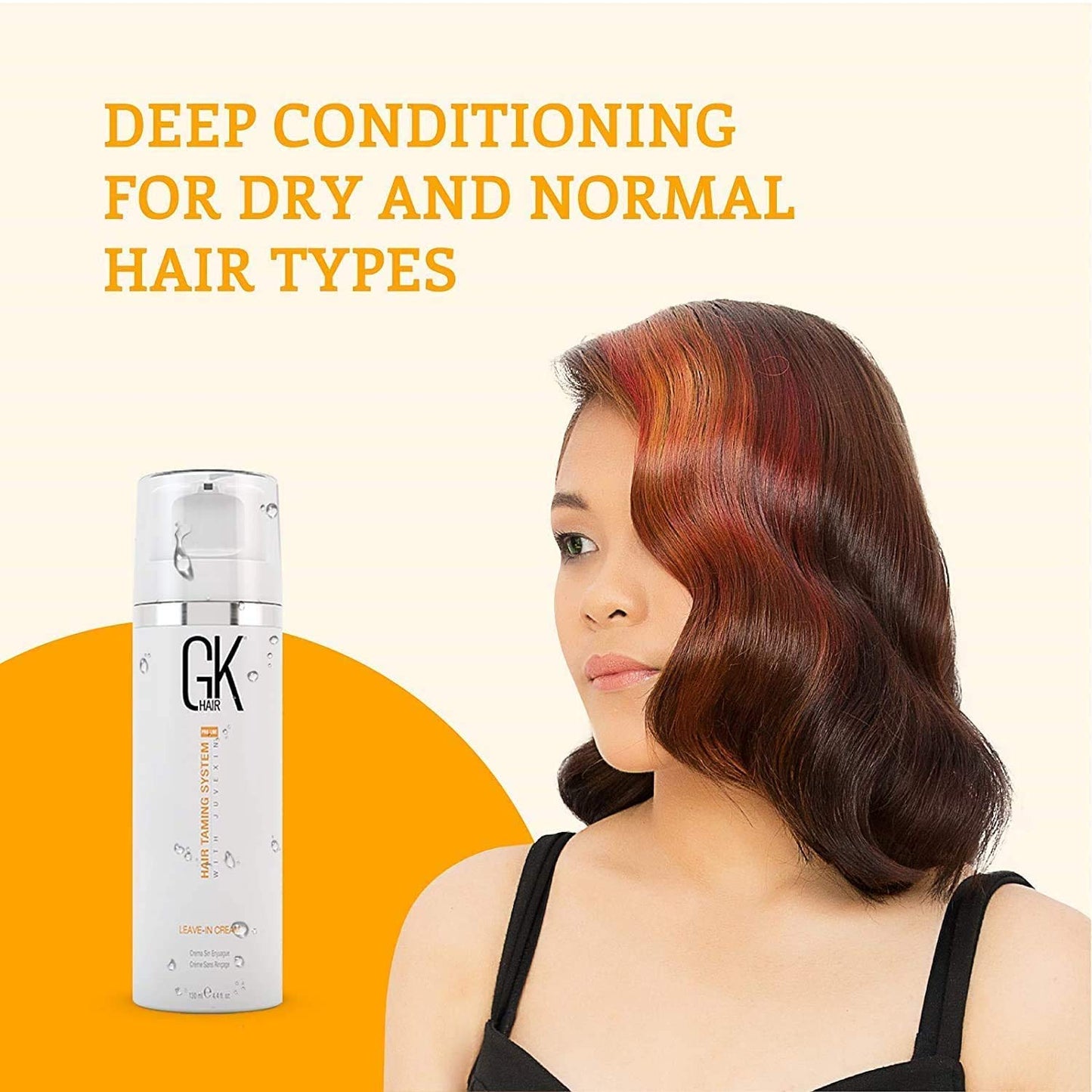 Global Keratin GK Hair Moisturizing Shampoo and Conditioner 300ml Set I Leave in Conditioner Cream 130ml For Detangling Smoothing Strengthening