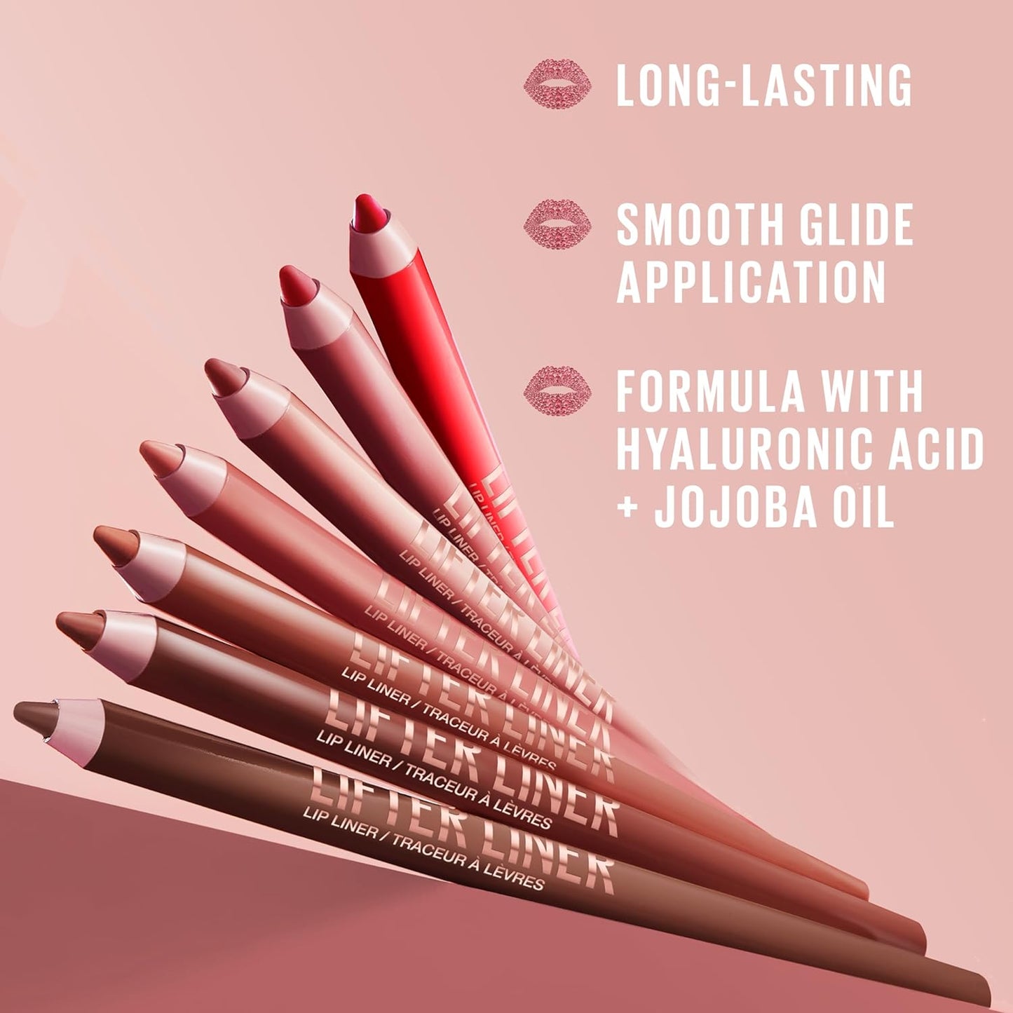 Maybelline Lifter Liner Lip Liner Pencil with Hyaluronic Acid, Let's Bounce, 1 Count