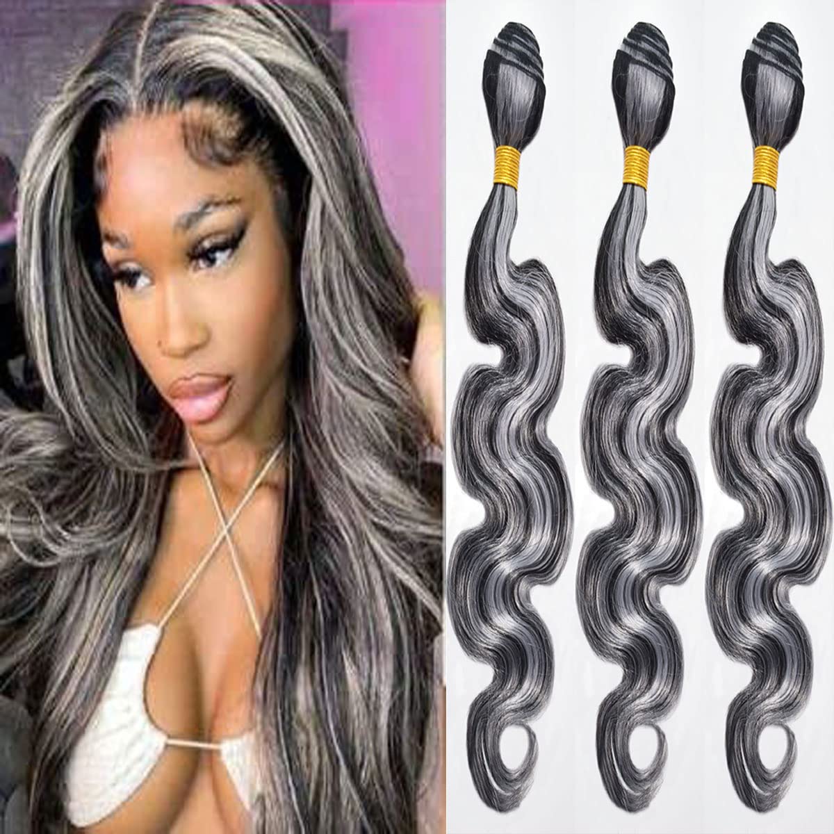 GzorOuzr #1B Body Wave Human Hair Bundles Brazilian Remy Hair Weaves For Women Unprocessed Virgin Hair Grade 8A Hair Bundles 12 Inch