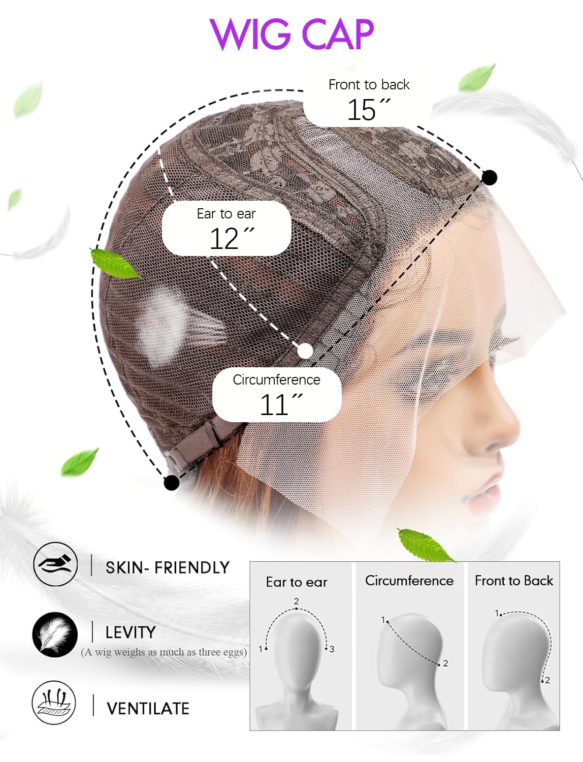 Getshow Long Light Brown Straight Lace Front Wigs Synthetic Wigs for Women