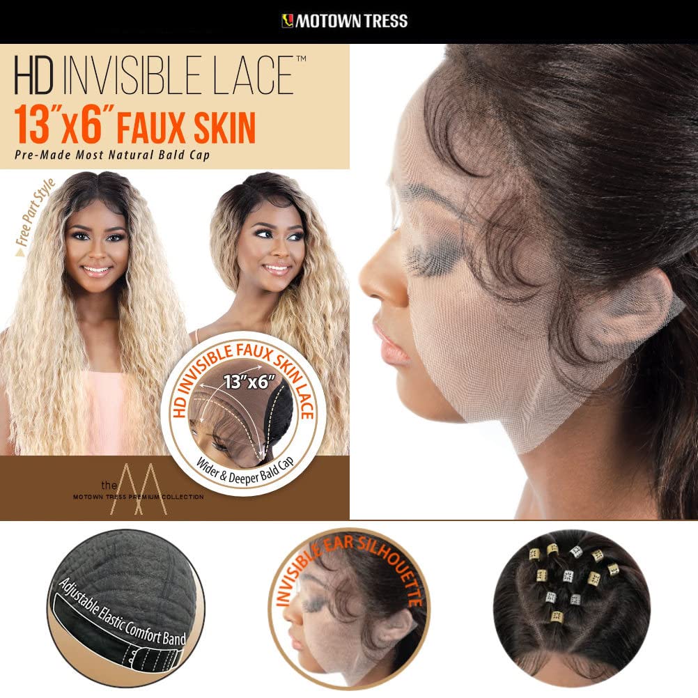 Motown Tress (Ls136.love - Heat Resistant Fiber HD Invisible Lace Front Wig in OTRED
