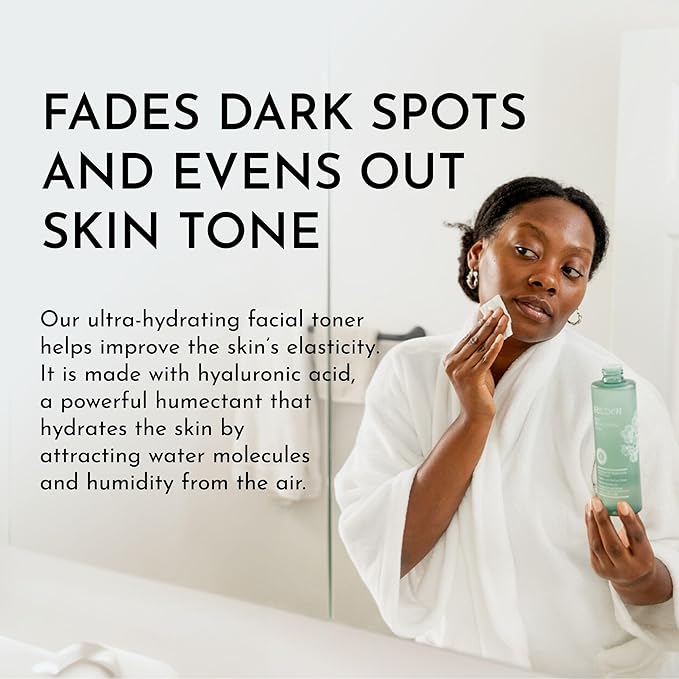 Bolden Skin Brightening Toner for Face - Exfoliating Toner for Oily Skin with AHA Glycolic Acid, Niacinamide & Hyaluronic Acid | Helps Reduce Breakouts, Fade Dark Spots & Refine Pores | 8.0 Fl Oz