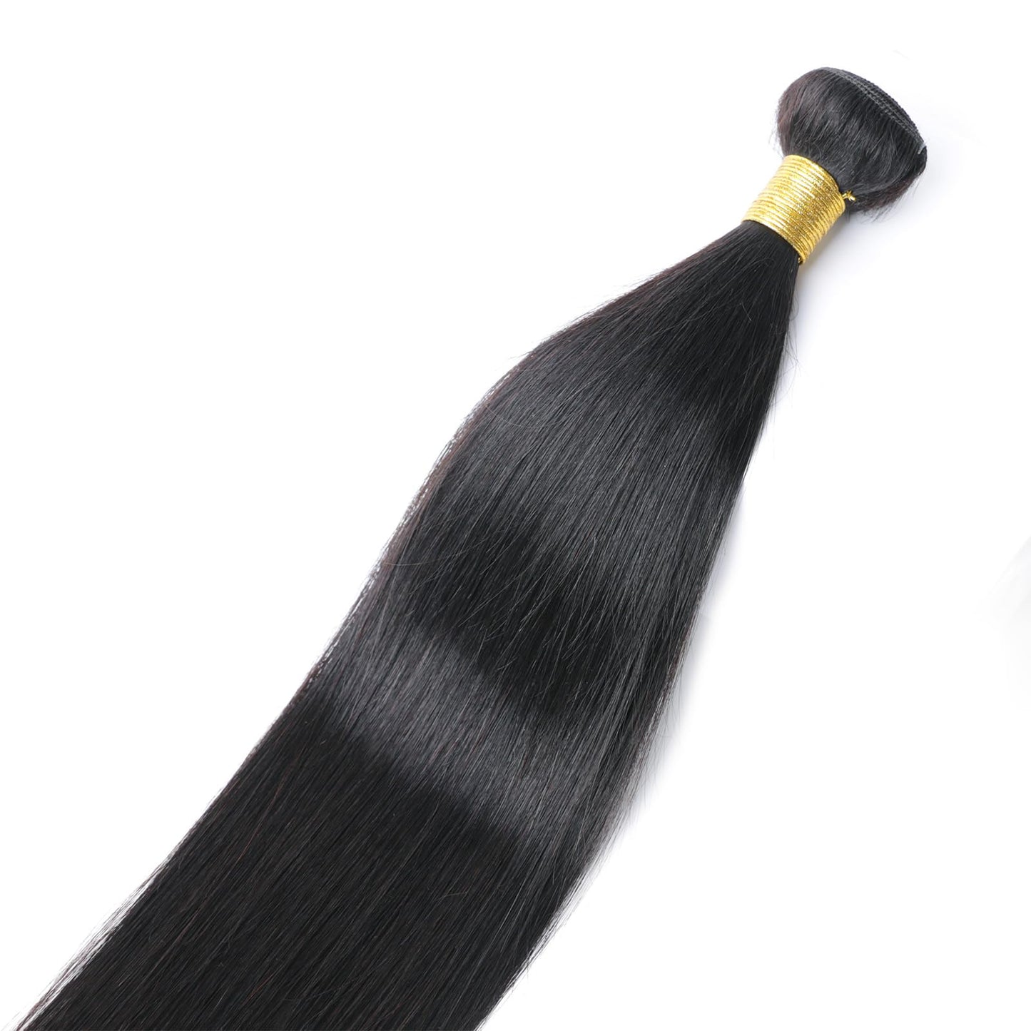 huarisi 22 inch Human Hair Straight Bundle Silky 10A Virgin Remy Straight Human Hair Single Bundles 100% Unprocessed Brazilian Hair Bundles Natural Color for Blaack Women