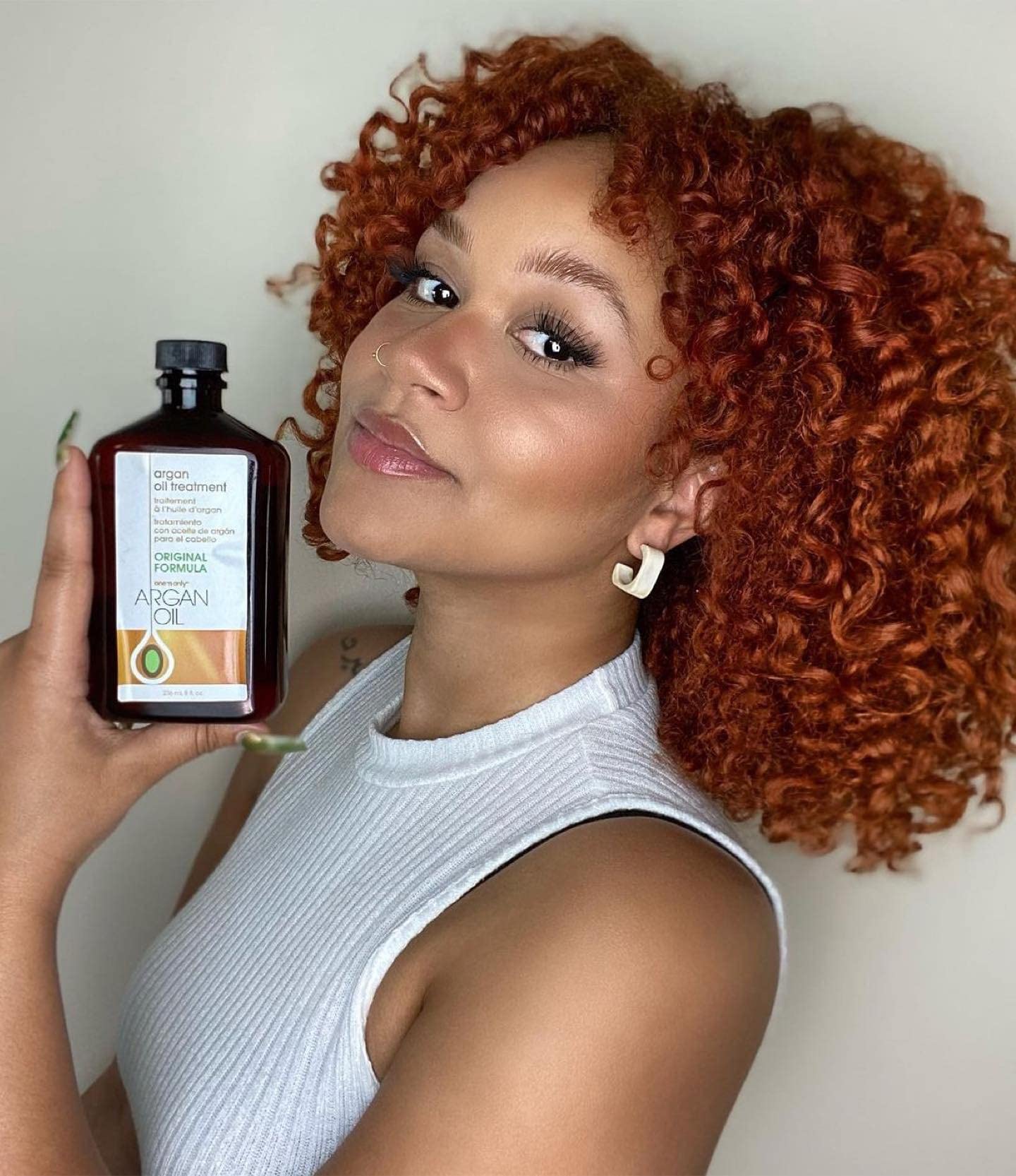 One 'n Only Argan Oil Hair Treatment - Hair Oil Smoothes and Strengthens Dry Damaged Hair, Eliminates Frizz, Creates Brilliant Shines, Non-Greasy Formula, 3.4 Fl. Oz
