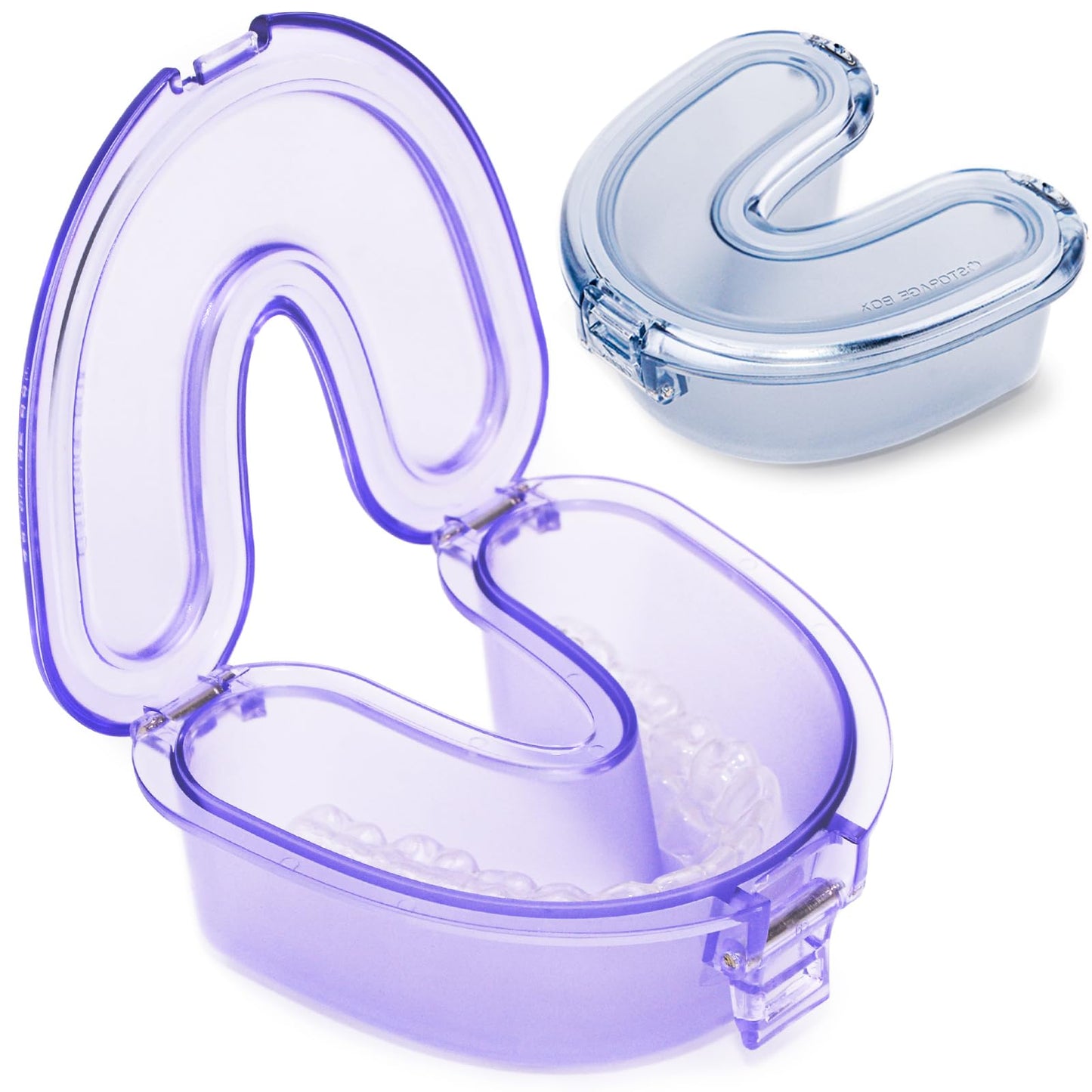 DOTCUTY Retainer Case Travel Denture Holder: Leak Proof Aligner Case, Portable Night Guard Case, Easy to Clean Aligner Case for Household, Travel, Office