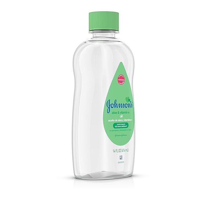 Johnson's Baby Johnson & Johnson Baby Oil, Aloe Vera & Vitamin E, Multicolor, 14 Fl Oz