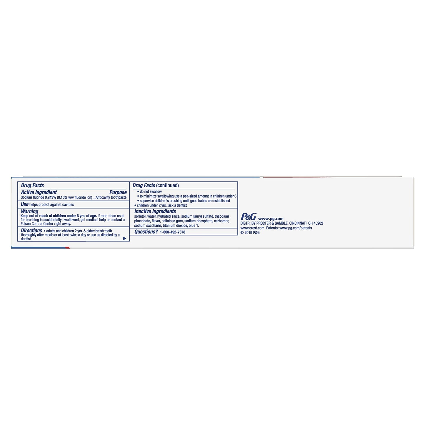 Crest Cavity Protection Toothpaste, Regular Paste, 5.7 oz, Pack of 3