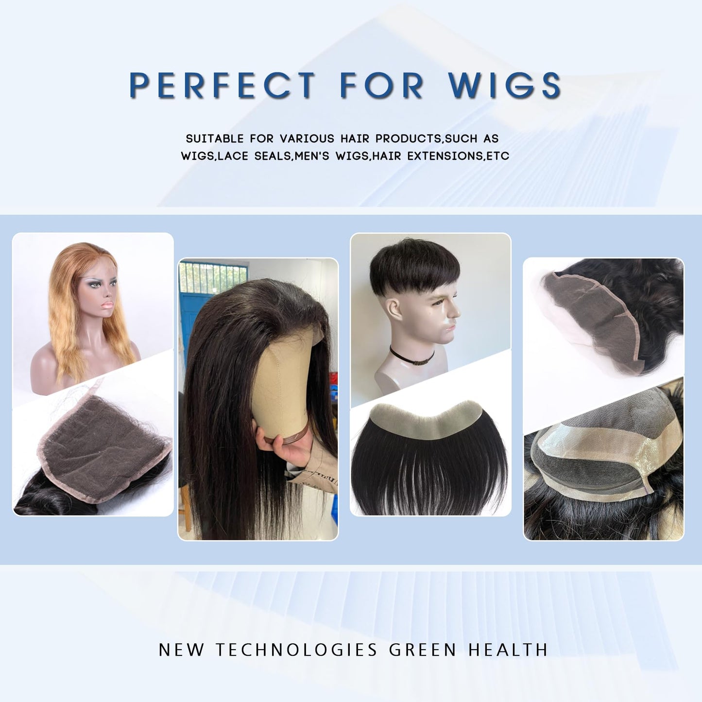 Hairpiece Wig Tape 36pcs Double Sided Adhesive Tape for Toupee Lace Front Wig Strong Hold Waterproof Strips