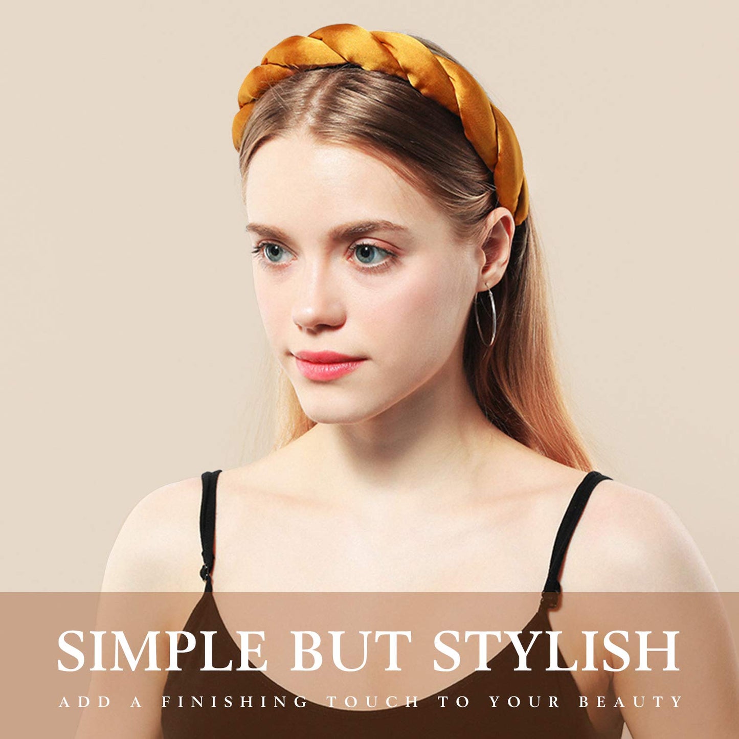 Gloppie Headbands for Women Knotted Headbands Womens Fashion Hair Accessories Workout Hairbands 3 Pack