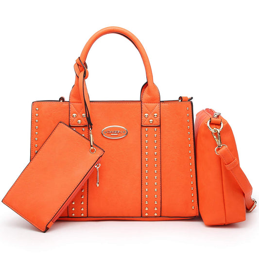 Dasein Purses Handbags for Women Tote Wallet Set Top Handle Satchel Shoulder Hobo Bag 3pcs