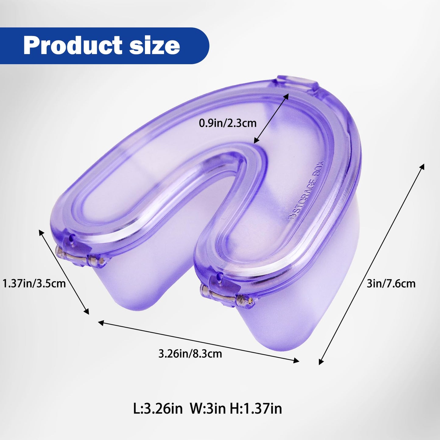 DOTCUTY Retainer Case Travel Denture Holder: Leak Proof Aligner Case, Portable Night Guard Case, Easy to Clean Aligner Case for Household, Travel, Office