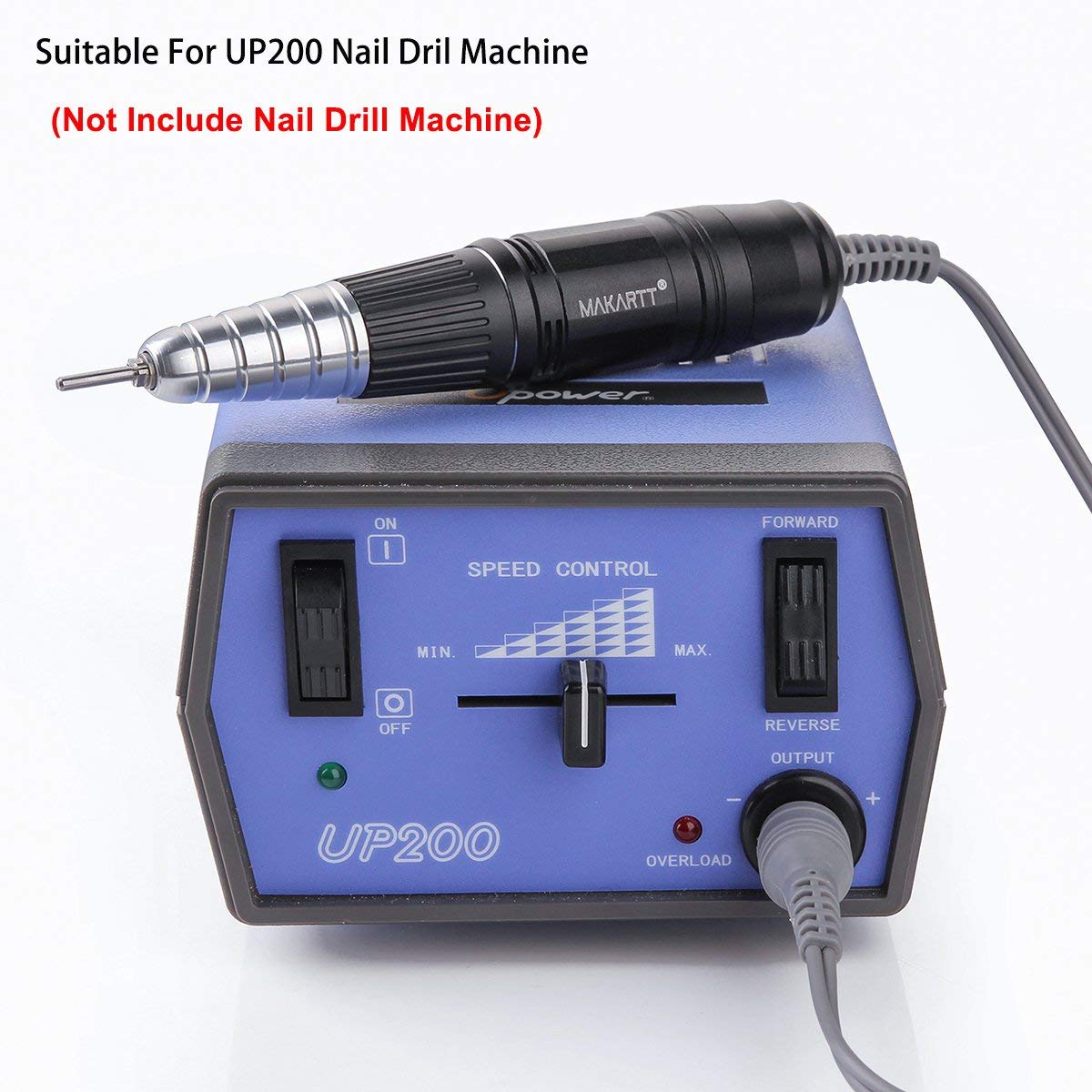 Makartt Nail Drill Bits Holder Dustproof Stand Displayer Bundle With Nail Drill Handpiece for Up200 Machine