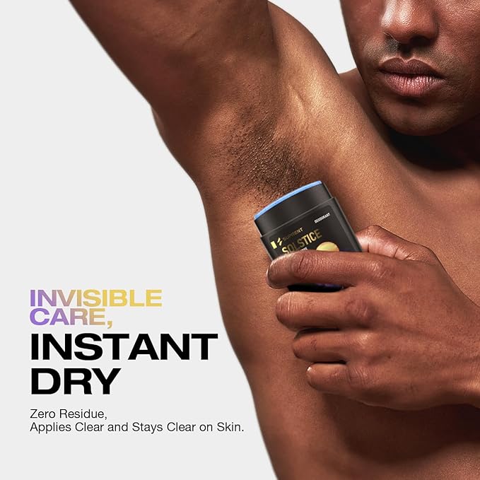 SUPRENT Deodorant for Men, Natural Ingredient Whole Body Deodorant, 48hr Odor Protection, Aluminum Free, Baking Soda Free Smooth Solid Stick & Skin Safe (Lavender pack of 2)