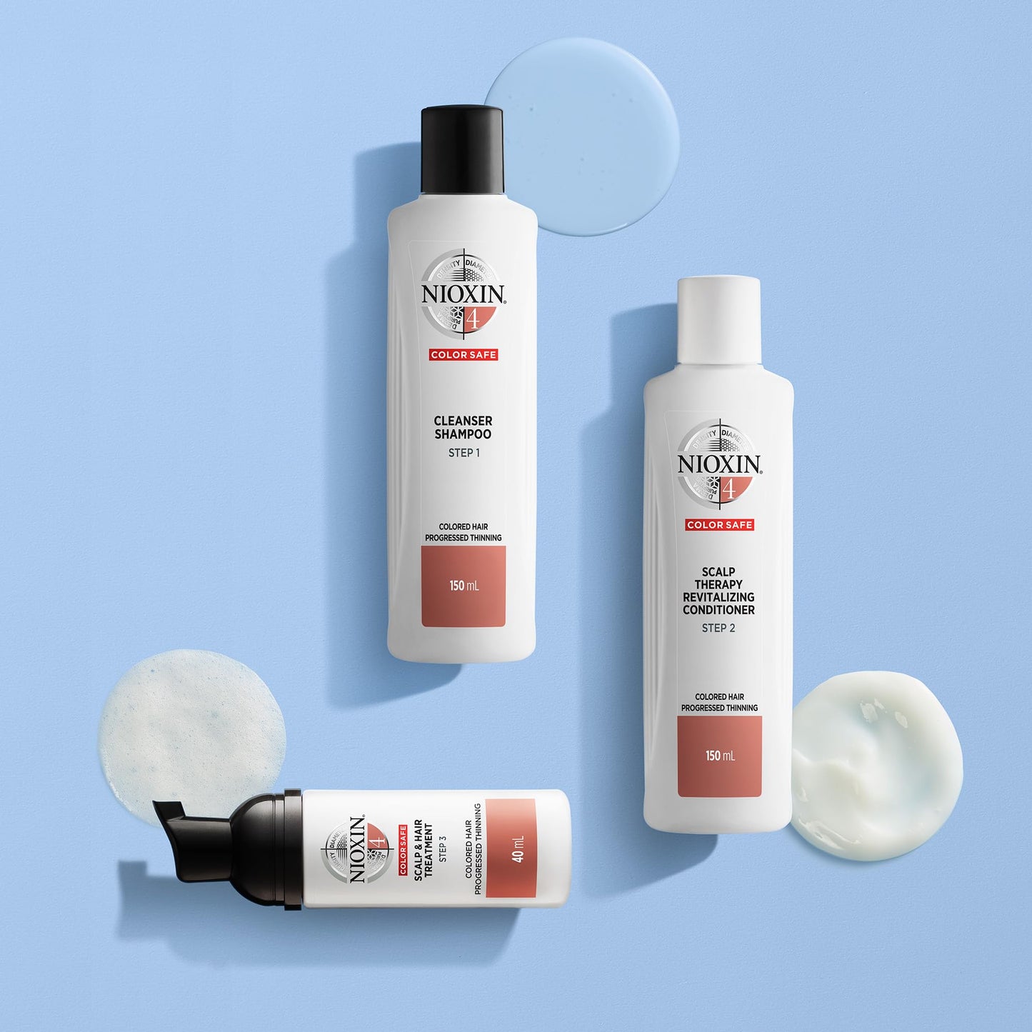 Nioxin System Kit 4, Cleanse, Condition, and Treat the Scalp for Thicker and Stronger Hair, 3 Month Supply + Nioxin Diamax Hair Thickening Treatment for Instant Hair Fullness