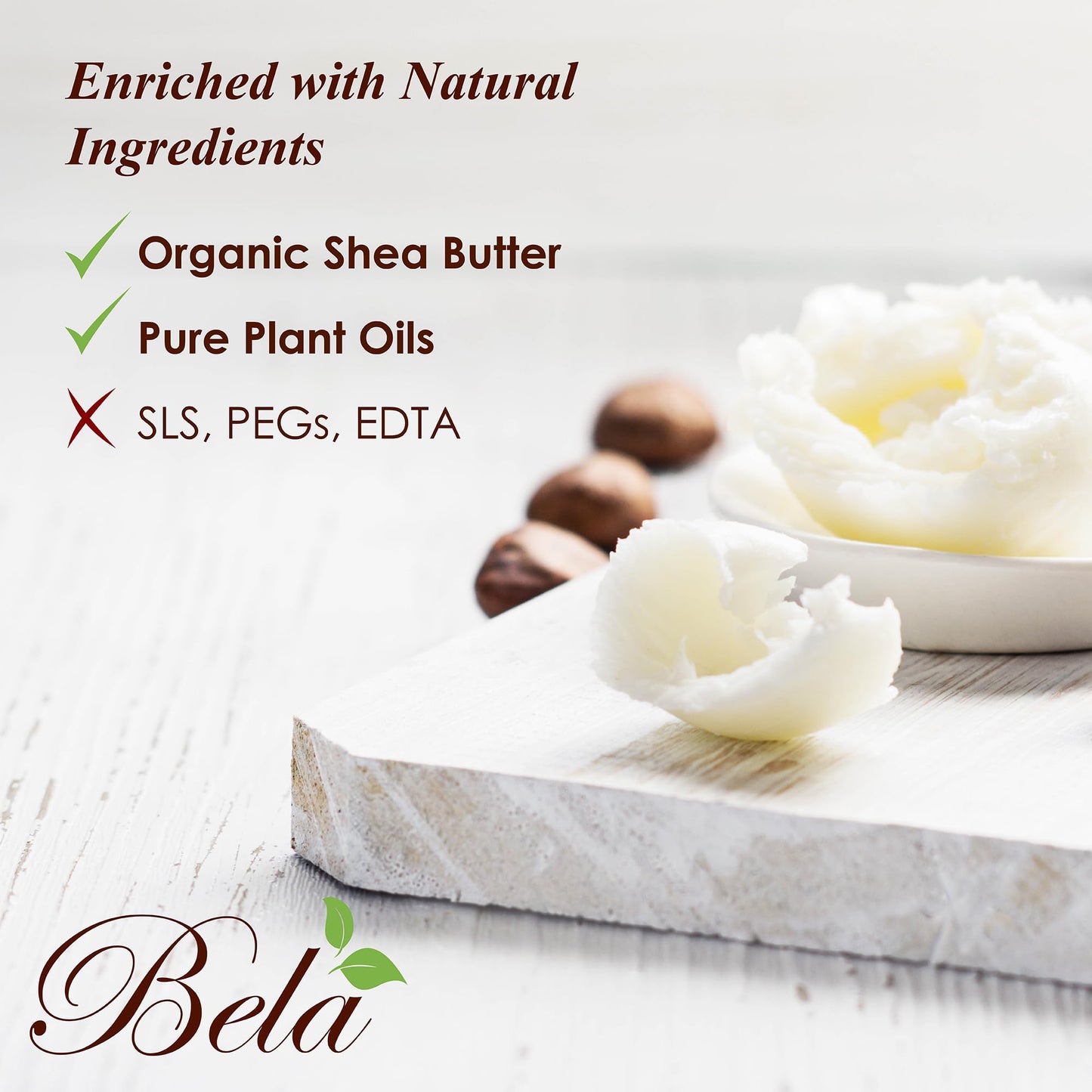 BELA - Triple Milled Pure Natural Soap Bars - Goat's Milk & Sea Salt, 3.3 oz (Pack of 6) - Organic Shea Butter - Rich Creamy Lather - Triple French Milled - Long Lasting - Made in Australia