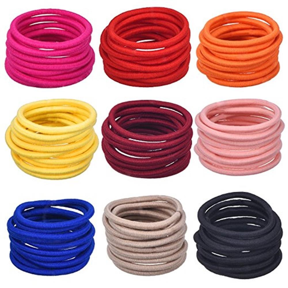 La Tartelette 4 mm Elastic Bands Hair Ties Children Rubber hair headbands - 20 Pcs (Royel Blue)