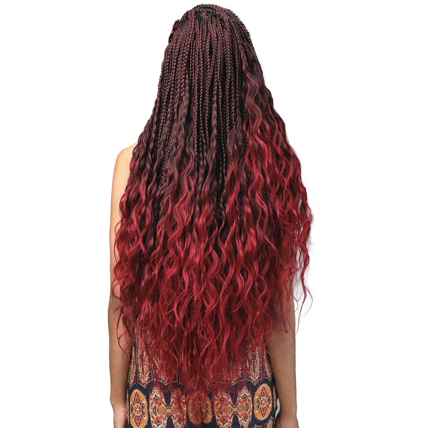 MULTI PACK DEALS! Bobbi Boss Synthetic Hair Braids Pre-Feathered 3X King Tips Body Wave 28" (1-PACK, T4/613)