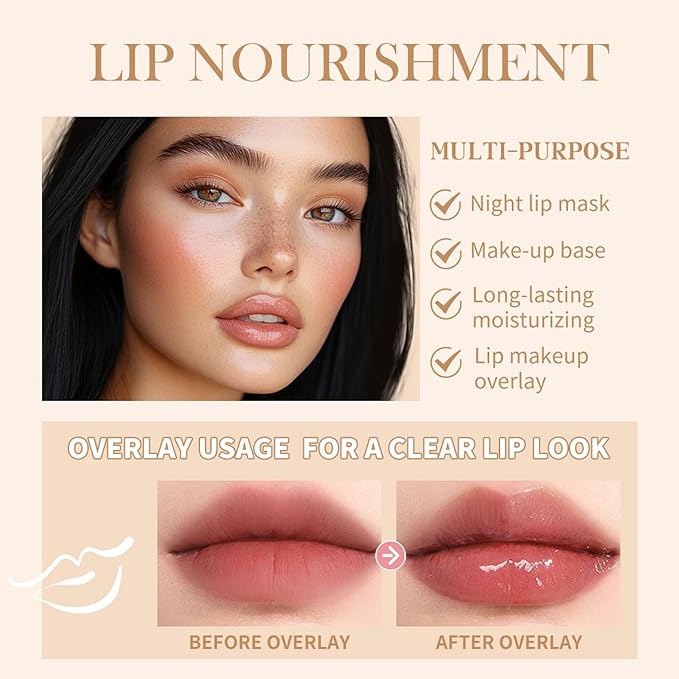 Lip Balm, Lip Butter Balm for Hydration Shine, Mini Neutrals Lip Butter Balm Set Lip Care Prouct, Moisturizing Tinted Lip Balm Gloss Hydrating Lip Oil for Women (3PCS)