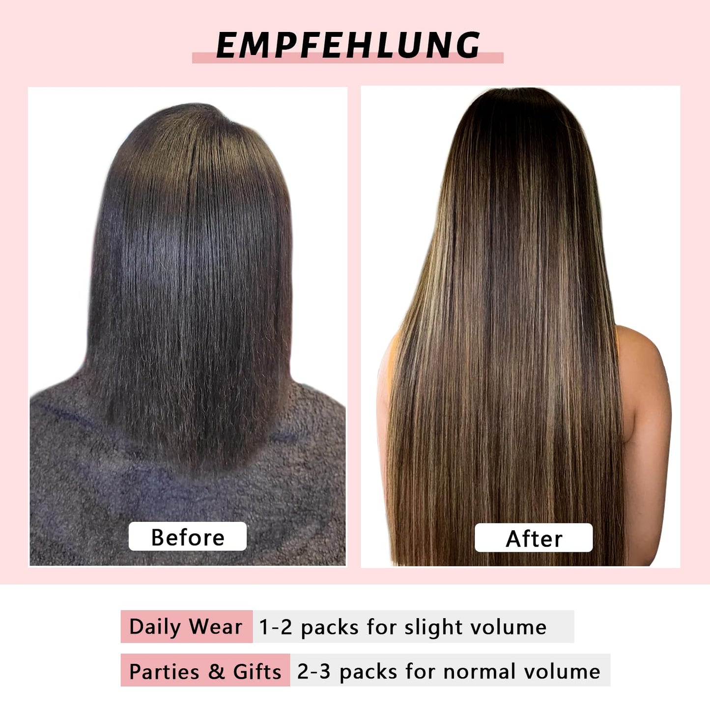 FBLhair 20 inch Seamless Clip in Hair Extensions Real Human Hair Extensions Clip ins #1b 27 Ombre Honey Blonde Clip in Hair Extensions 110g 7pcs Straight Hair Clip in Extensions for Women