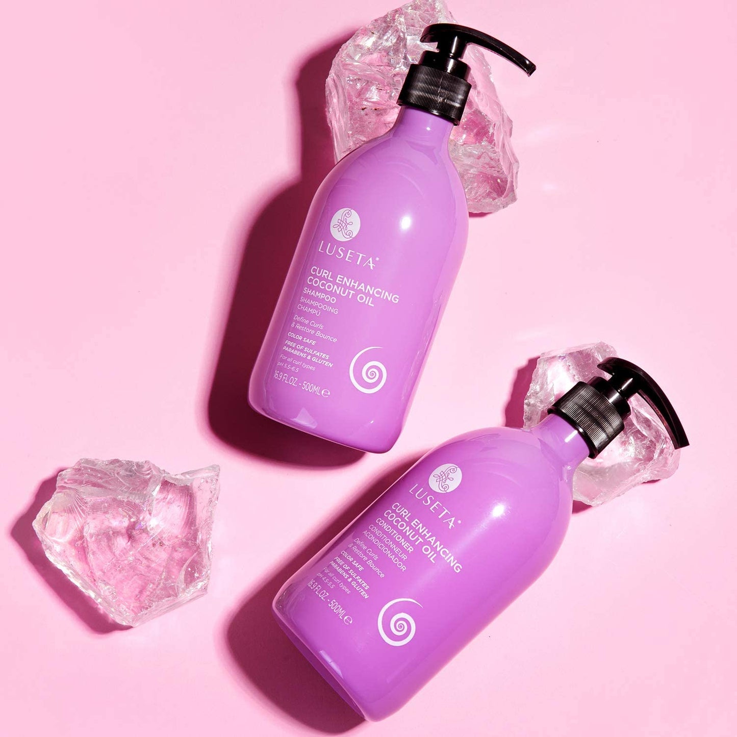 Luseta Curl Enhancing Shampoo and conditioner Set 2×16.9oz & Hair Oil & Hair Mask