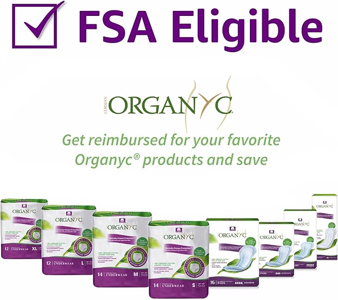 Organyc 100% Organic Cotton Liners for Bladder Leaks, Ultra Thin, 24 Count (Pack of 2)