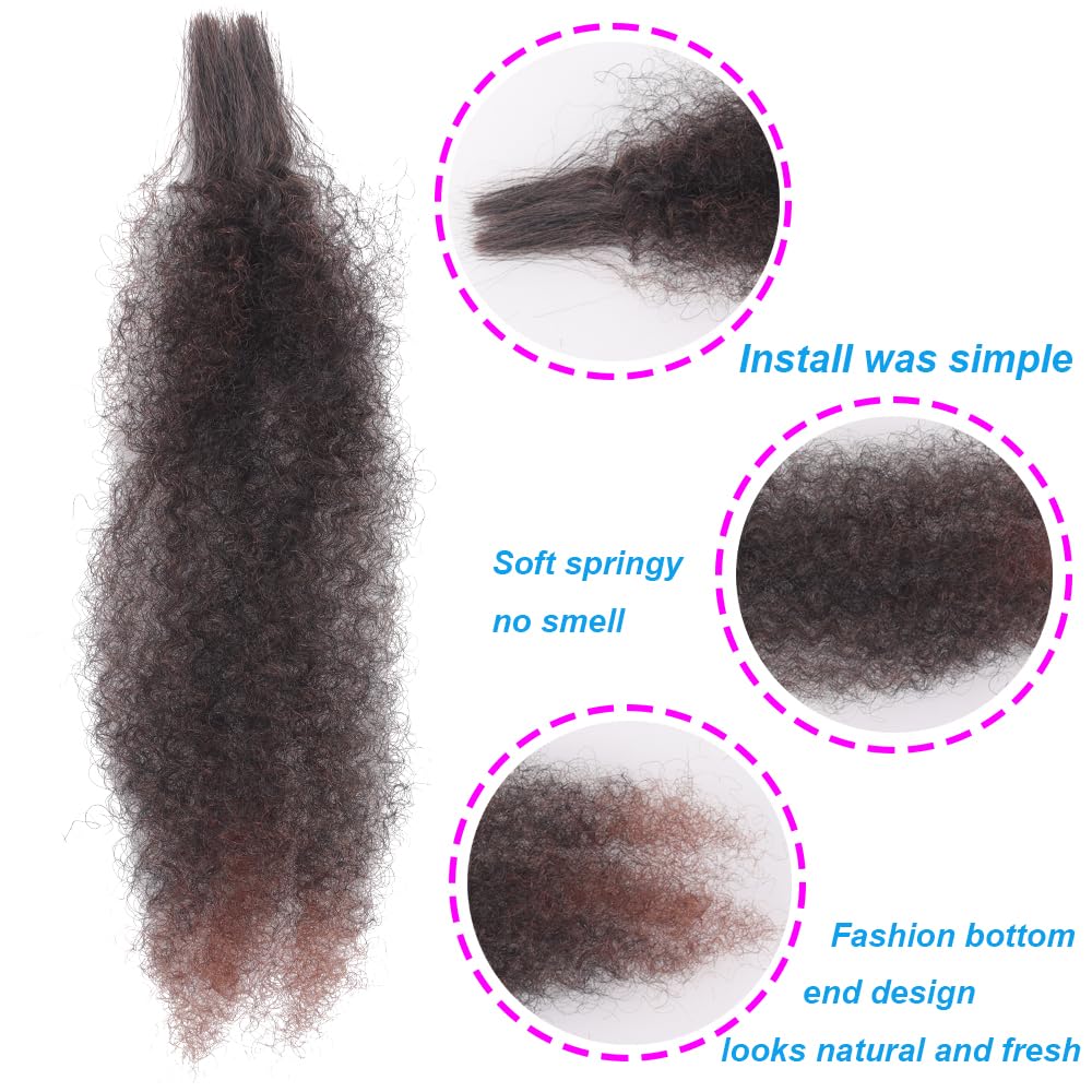 Afro Kinky Hair 12 Inch 6 Packs Pre Stretched Afro Kinky Twist Hair Afro Braiding Hair Kinky Twist Crochet Braids Synthetic Hair Extensions For Women (BUG#, 12 Inch (Pack of 6))