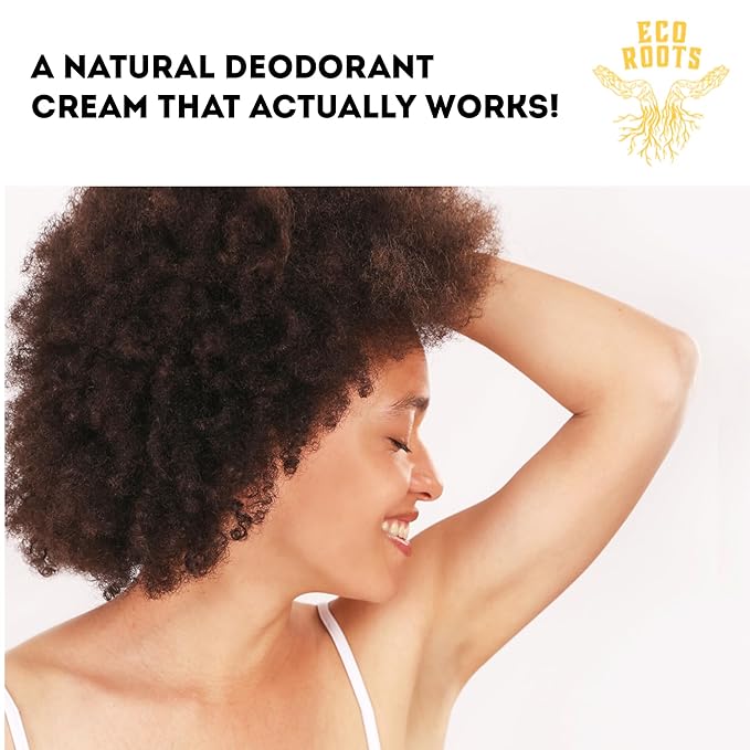 ECO ROOTS Natural Deodorant for Women & Men | Organic Deodorant Cream Non Aluminum | Baking Soda Free Healthy Deoderant for Body & Private Parts | All Vegan Pit Paste Zero Sweat Scent Free