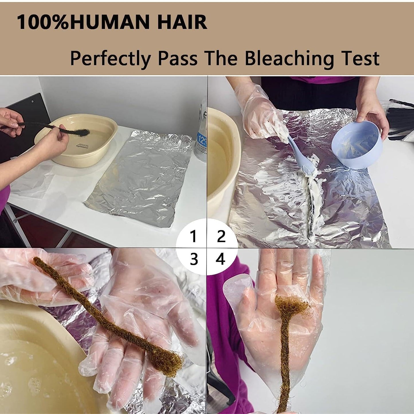 Loc Extensions Human Hair 4 Inch 0.6cm 60strands Locs Extensions Real Human Hair Natural Black for Women Men 100% Full Handmade Permanent Dreadlock Extensions Human Hair An Be Dyed Bleached Curled