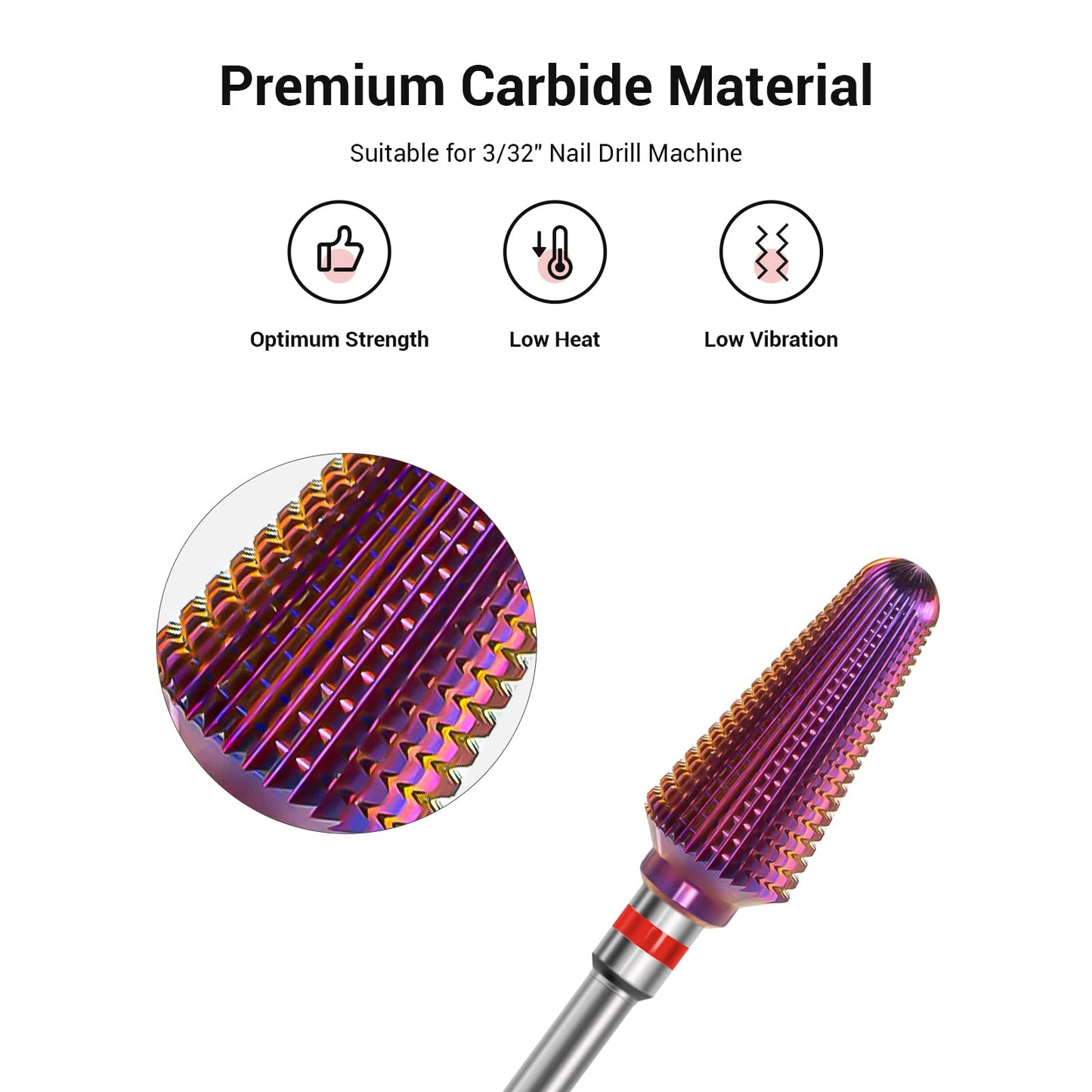 MelodySusie Rechargeable Portable Nail Drills with Professional Tornado Nail Drill Bits