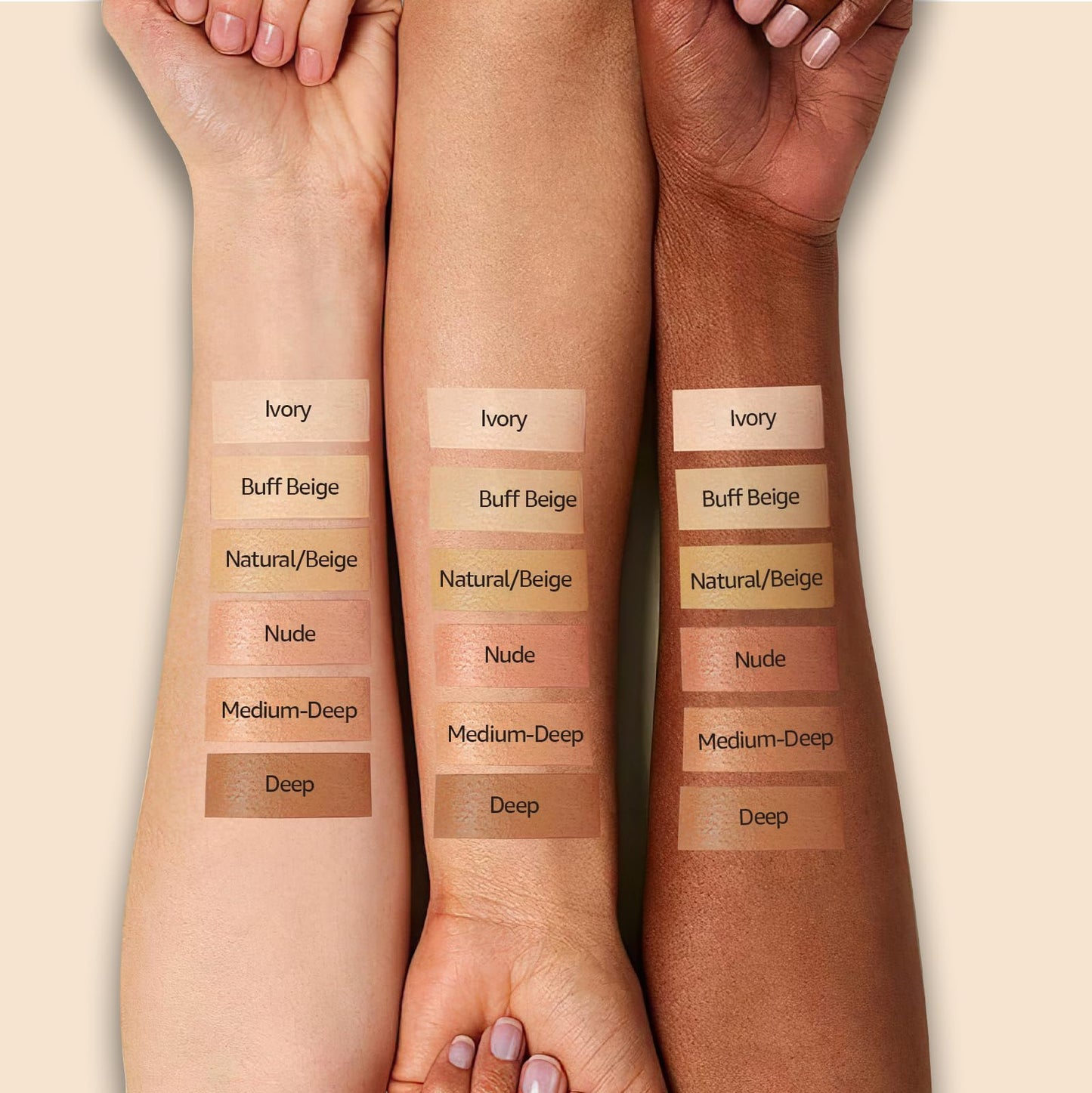 Mushroom Head Air Cushion CC Cream - Moisturizing & Oil Control BB Cream Foundation Create Long-Lasting, Waterproof Makeup Base Primer, Concealer Full Coverage for All Skin Types (Ivory)