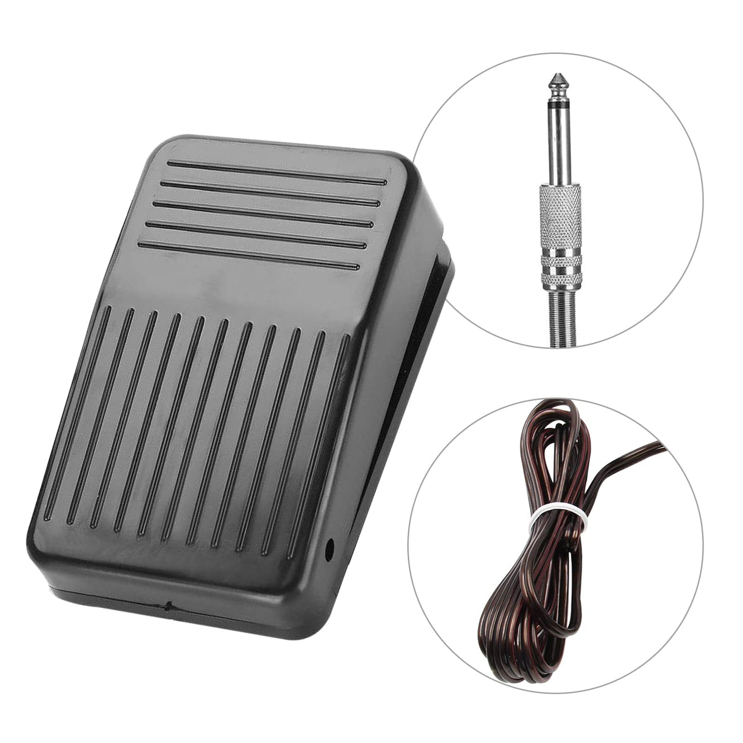 Tattoo Foot Pedal - Yangna Tattoo Pedal with 5'ft Clip Cord And Standard 1/4 Phono Plug Tattoo Foot Switch