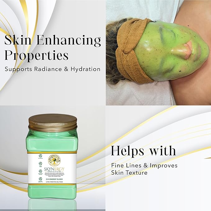 Chi Energy Elixir Jelly Mask - Professional Grade HydroGlo Jelly face Masks for facials professional Peel Off Face Mask for Skin Hydration,Radiance,Reduced Fine Lines,Pigmentation | 30 fl oz