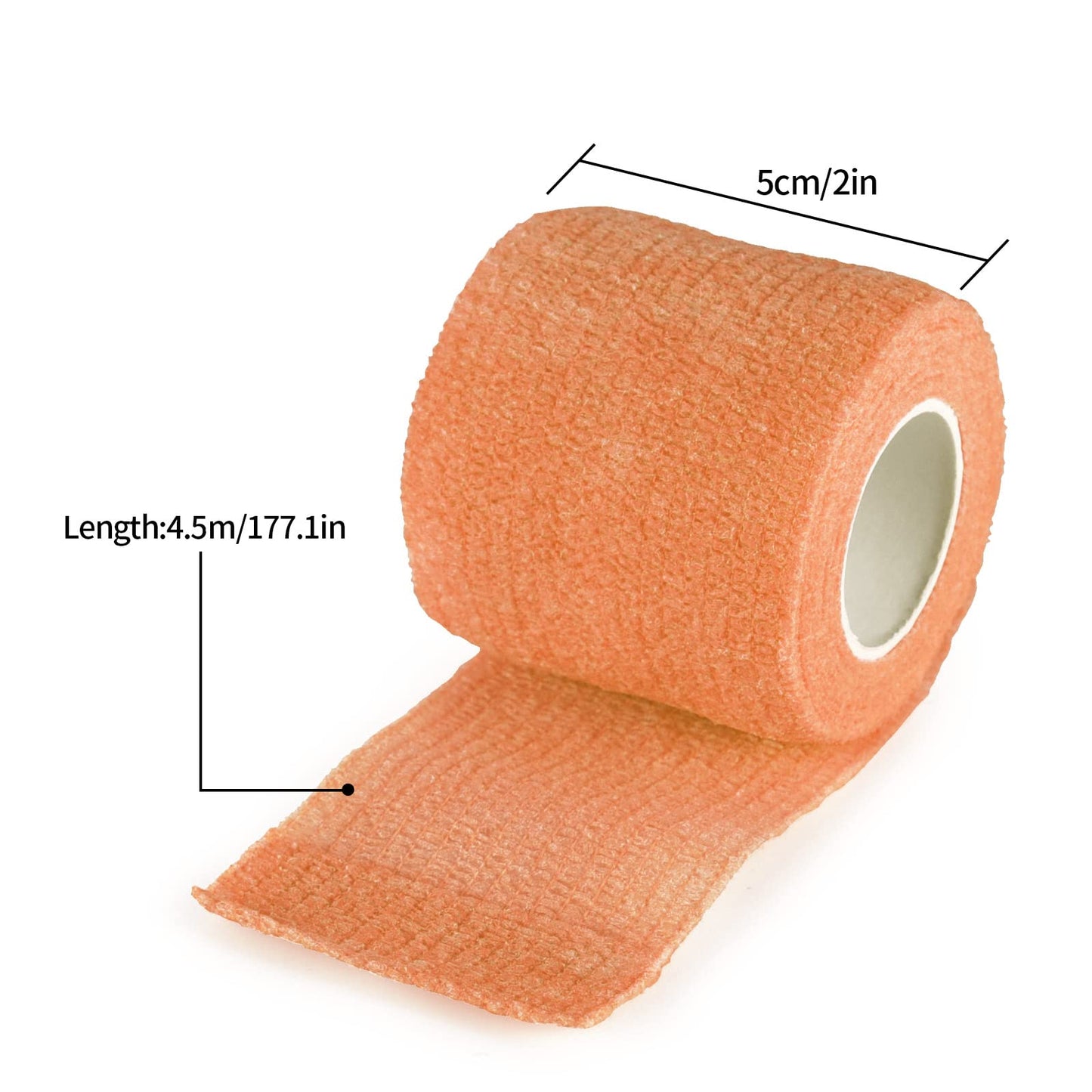VideoPUP Tattoo Grip Cover Wrap,6PCS Disposable Cohesive Tattoo Grip Cover Elastic Bandage Handle Grip Tube for Tattoo Machine Tattoo Grip Accessories(Phosphor Orange)