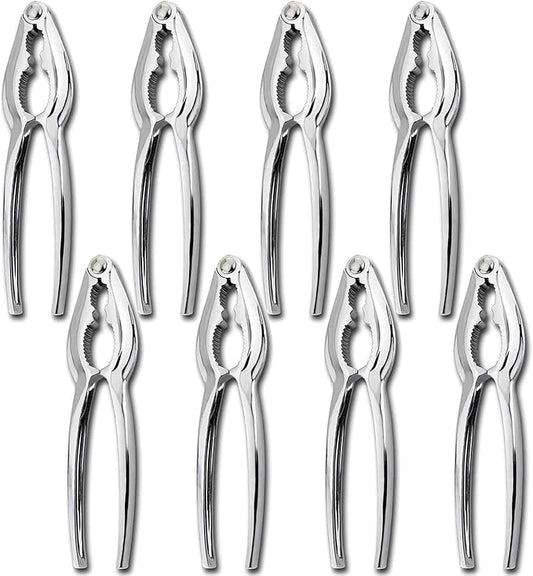 Crab Crackers and Tools, Lobster Crackers, Seafood Crab Leg Cracker Tools, Nut Cracker Set, 8 Pack