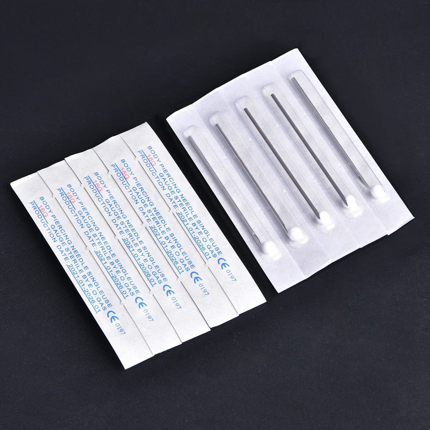 DJCIW Piercing Clamps with 20pcs Piercing Needles 14G 16G,Stainless Steel Triangle Slotted Metal Piercing Clamps Forceps for Belly Nipple Tongue Ear Piericng