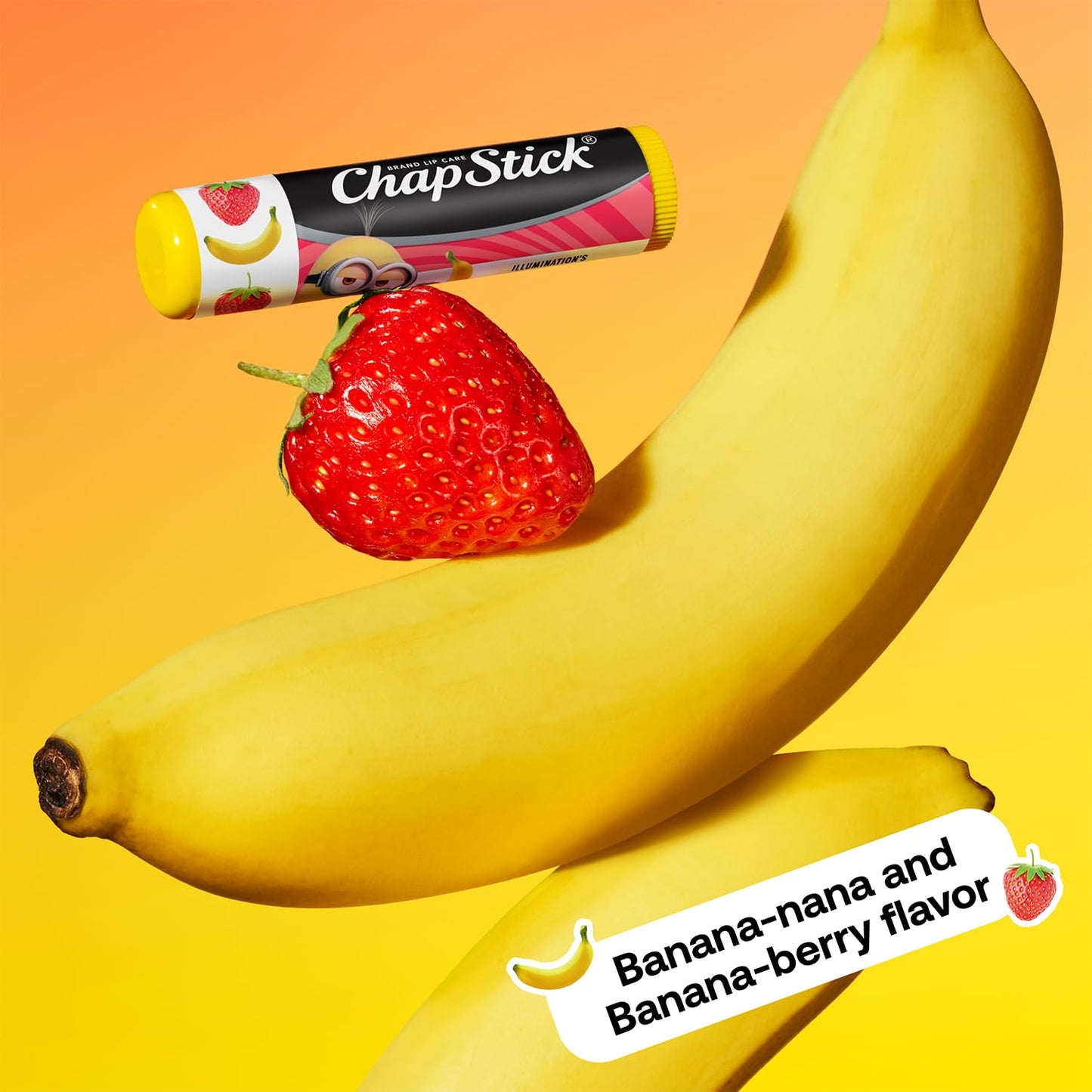 ChapStick Bulk Lip Balm Sets, Minions, 12 Banana Variety 3-Packs (36 Sticks Total), Party Favors for Kids, 0.15 Oz Ea