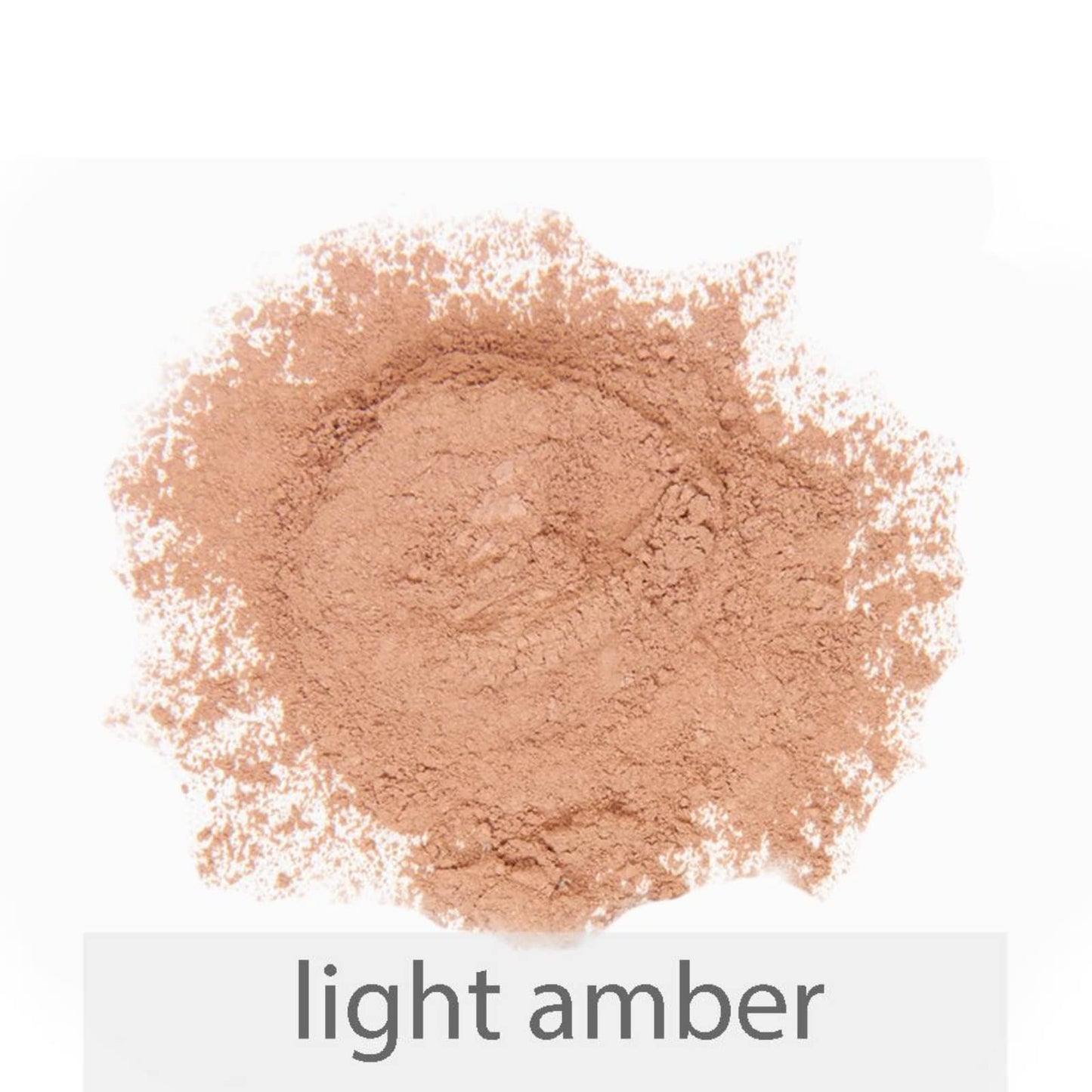 La Bella Donna Loose Mineral Foundation, Non-Chemical SPF50, Only 4 Ingredients, Reef-Safe, Non-Nano, Natural Mineral Makeup with Sun Protection | 10g | Light Amber