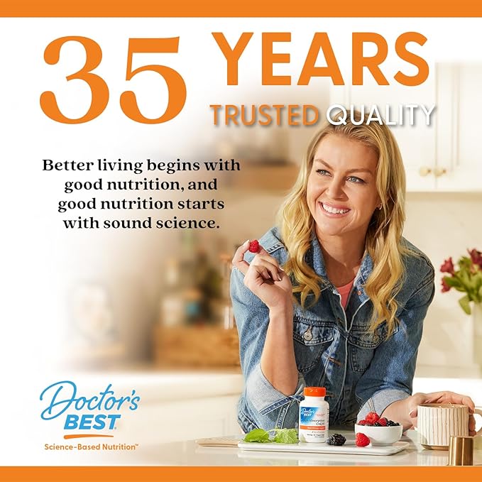 Doctor's Best Fully Active Folate with Quatrefolic400 mcg, Healthy Mood, Memory, Circulation, Well-Being, 90 VC