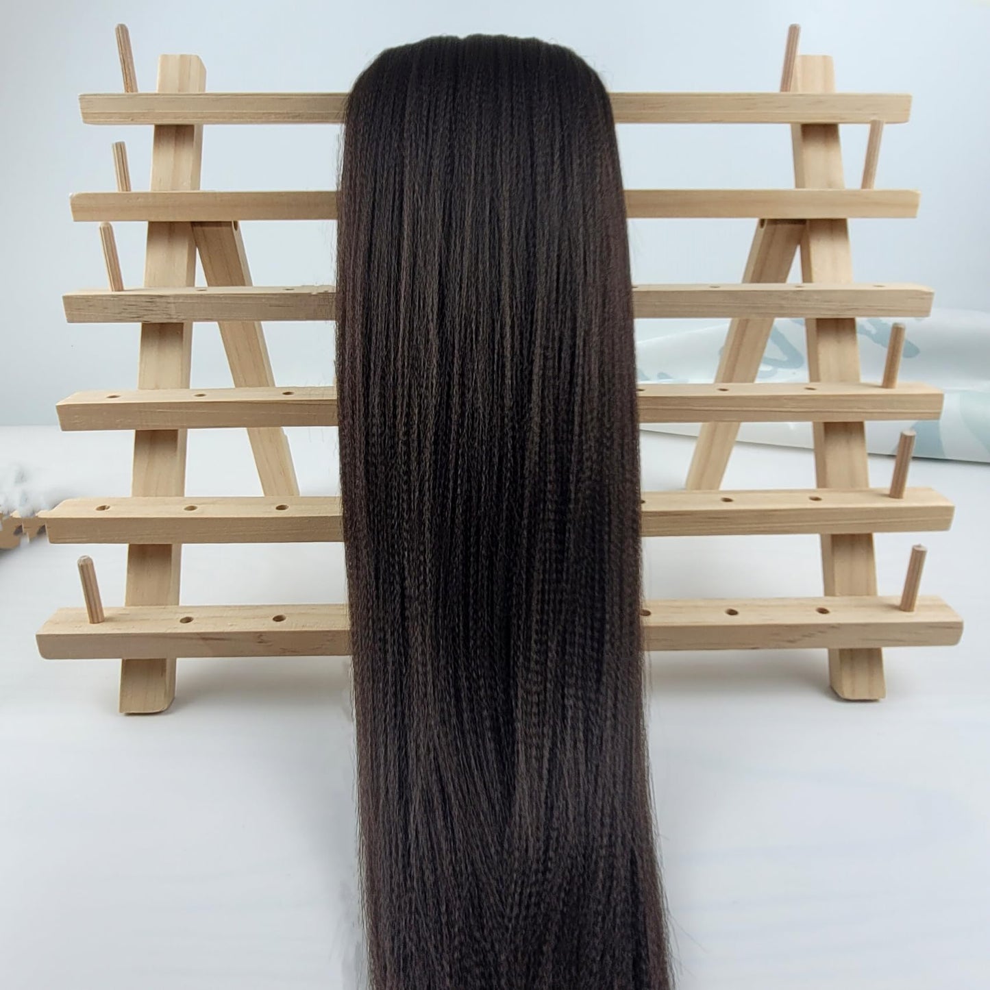 Leticia Light Black Braiding Hair Pre Stretched Kanekalo Braiding Hair Pre stretched