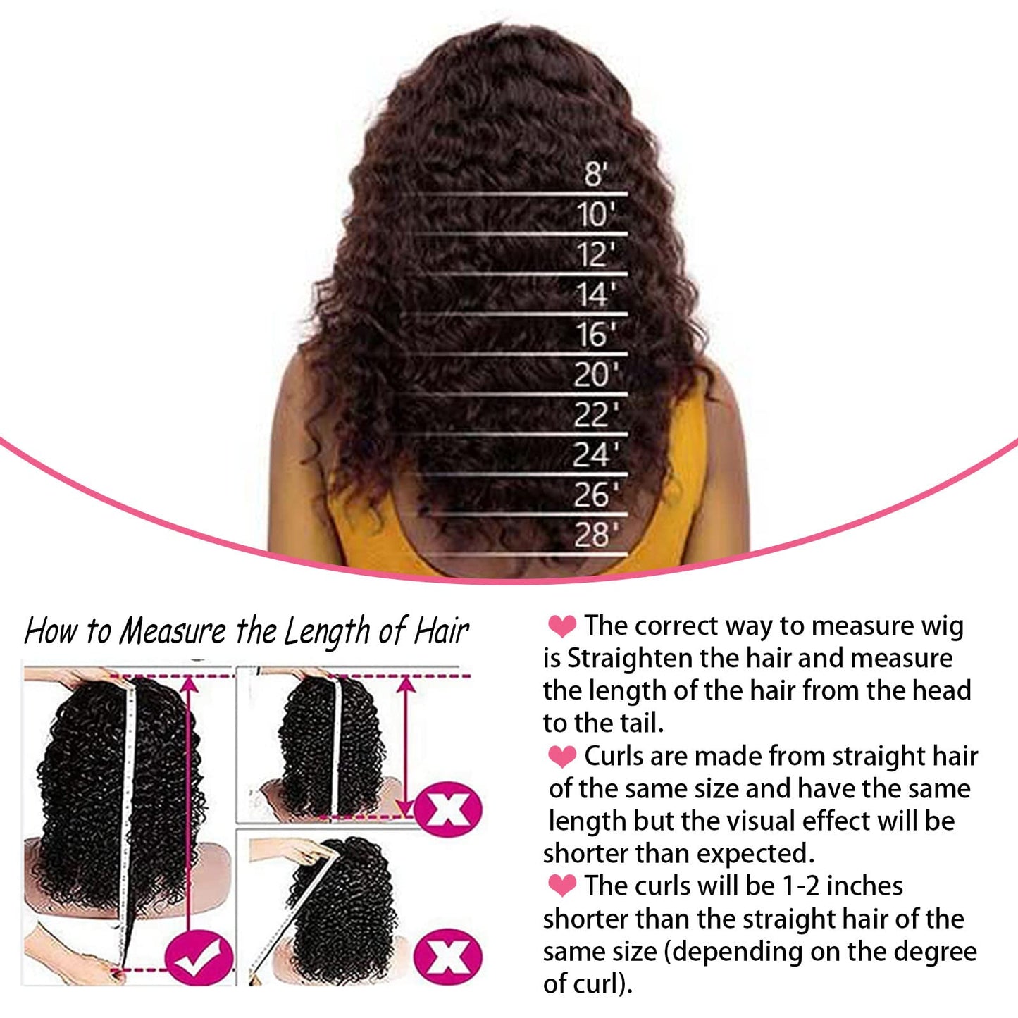 G&T Headband Wig Human Hair 24 inch Curly Headband Wigs for Black Women 180% Density Glueless Wear and Go Wig 100% Brazilian Human Hair Curly Wave Headband Wigs Natural Color