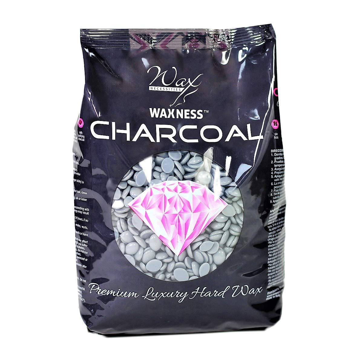 Waxness Premium Luxury Polymer Blend Charcoal Waxing Kit with 1.1 Pound Wax Bag