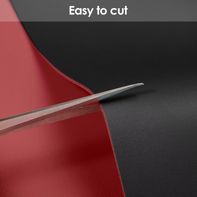 Vanity Cover Top Protector - Can Be Used On Both Sides Waterproof and Easy to Clean Good Flatness Used for Dresser Table(Black+Wine Red 10x60)