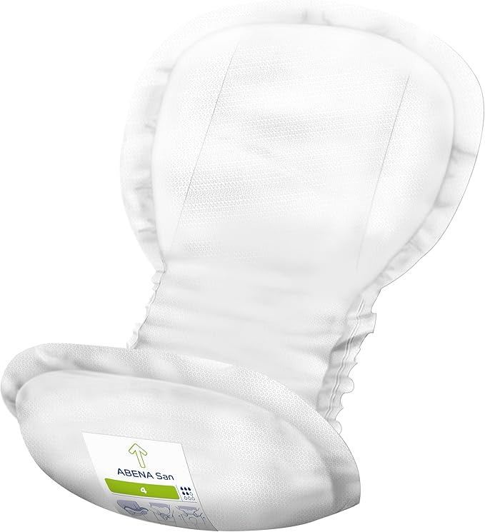 Abena San Premium Incontinence Pads, Moderate Absorbency, (Sizes 4 to 7), Size 4, 90 Count