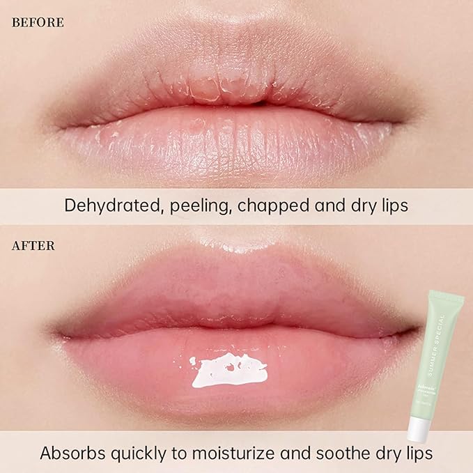 Lip Balm, Lip Butter Balm for Hydration Shine, Mini Neutrals Lip Care Prouct, Moisturizing Tinted Butter Lip Balm Gloss Hydrating Lip Oil for Women (2PCS)
